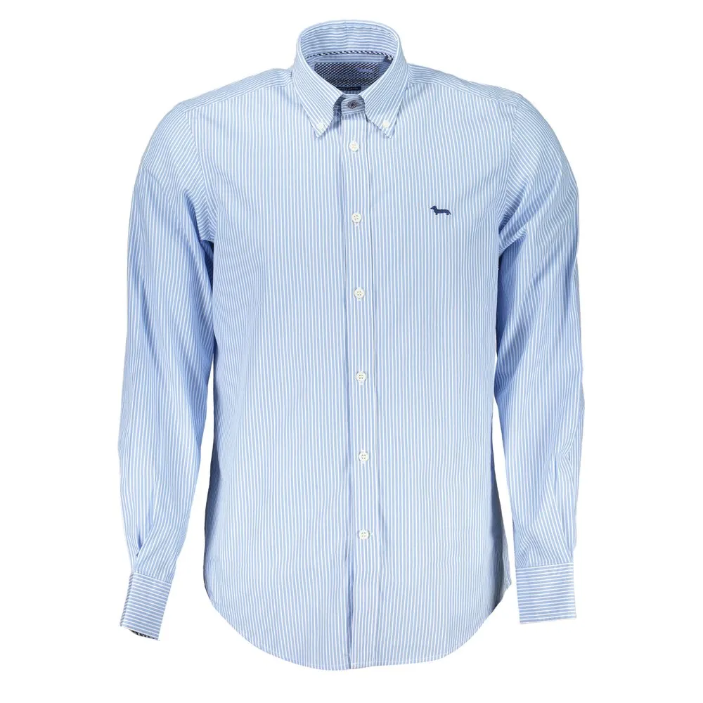 Harmont & Blaine Men's Elegant Striped Button-Down Cotton Shirt