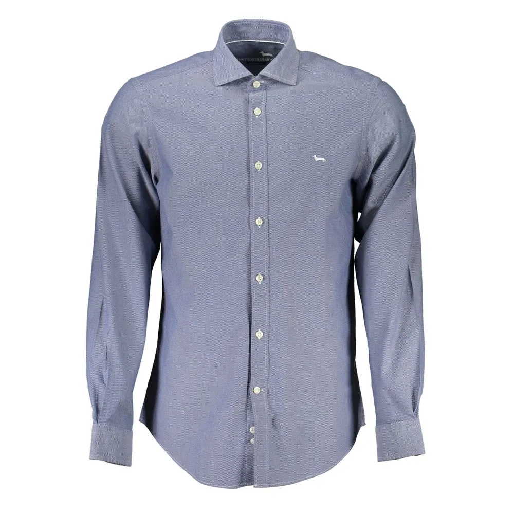 Harmont & Blaine Men's Elegant Organic Cotton Long Sleeve Men's Shirt