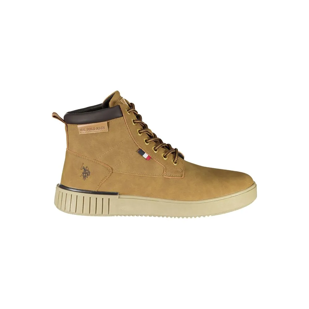 U.S. POLO ASSN. Men's Elegant Ankle Lace-Up Boots with Logo Detail