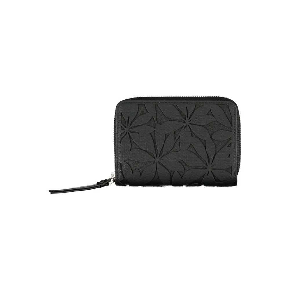 Desigual Women's Chic Black Wallet with Elegant Detailing