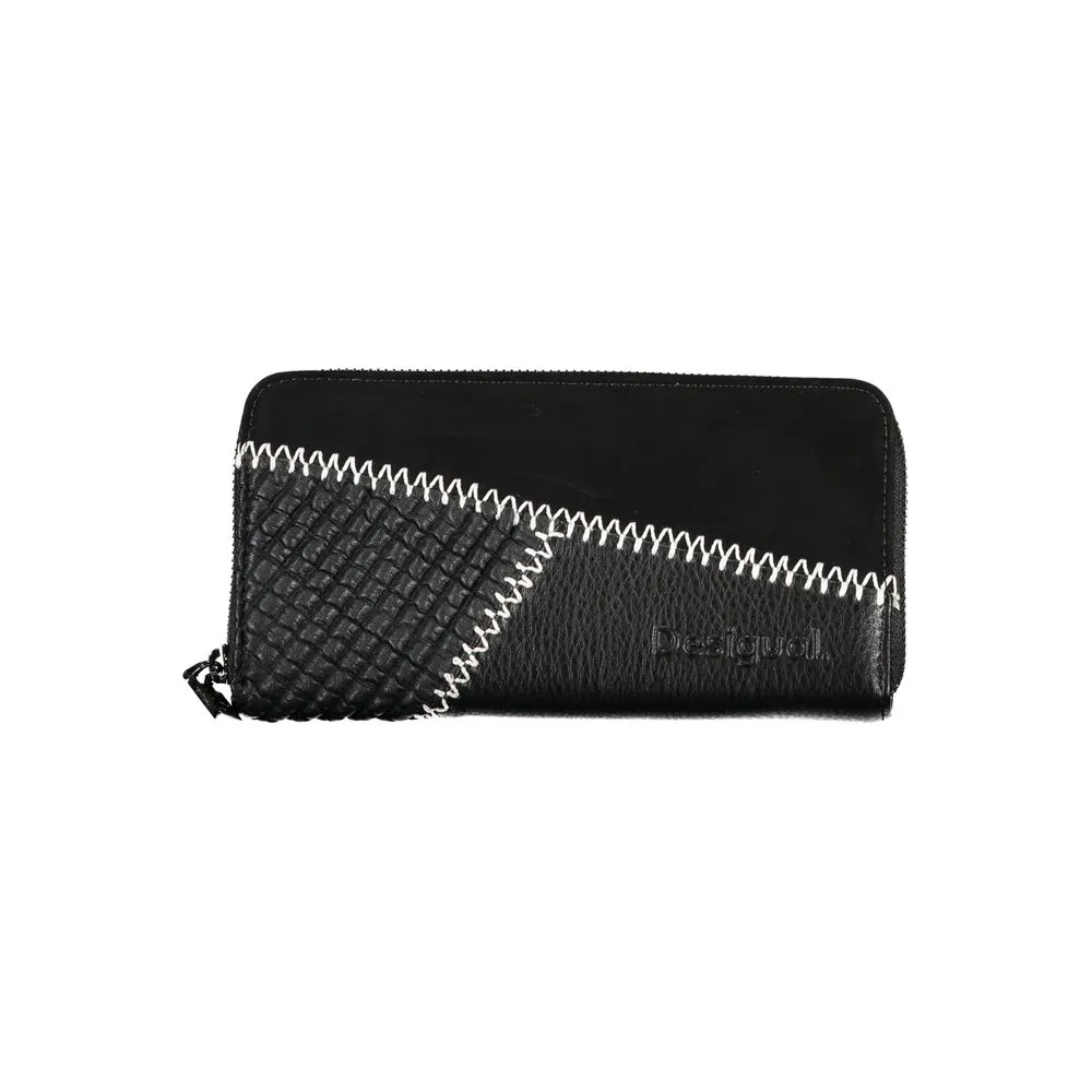 Desigual Women's Elegant Black Polyethylene Wallet with Ample Space