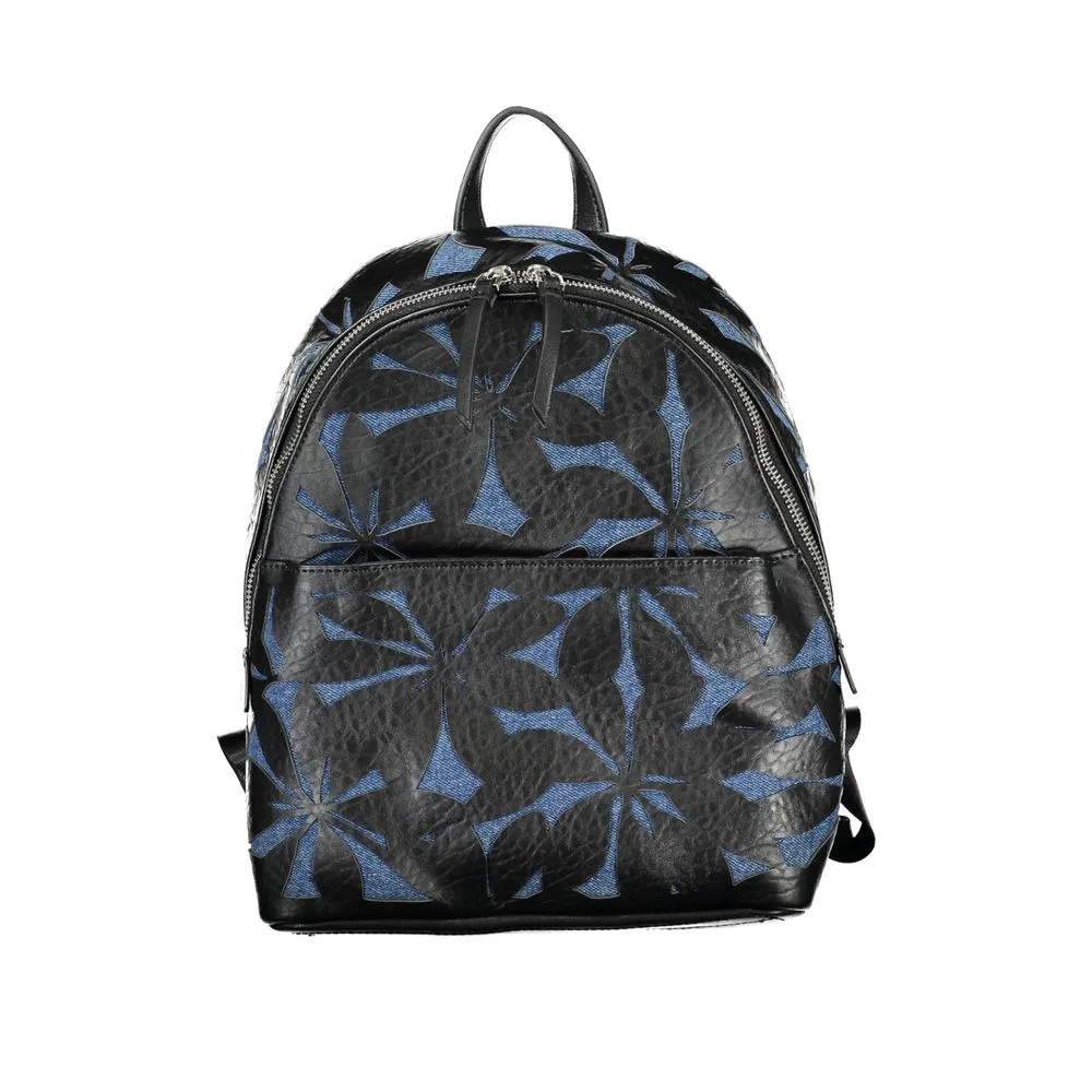 Desigual Women's Chic Black Contrast Detail Backpack