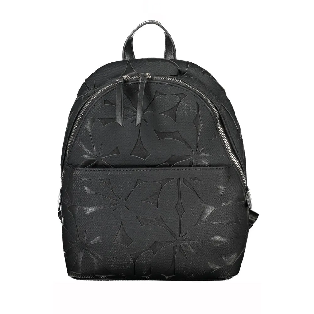 Desigual Women's Chic Contrast Detail Zip Backpack