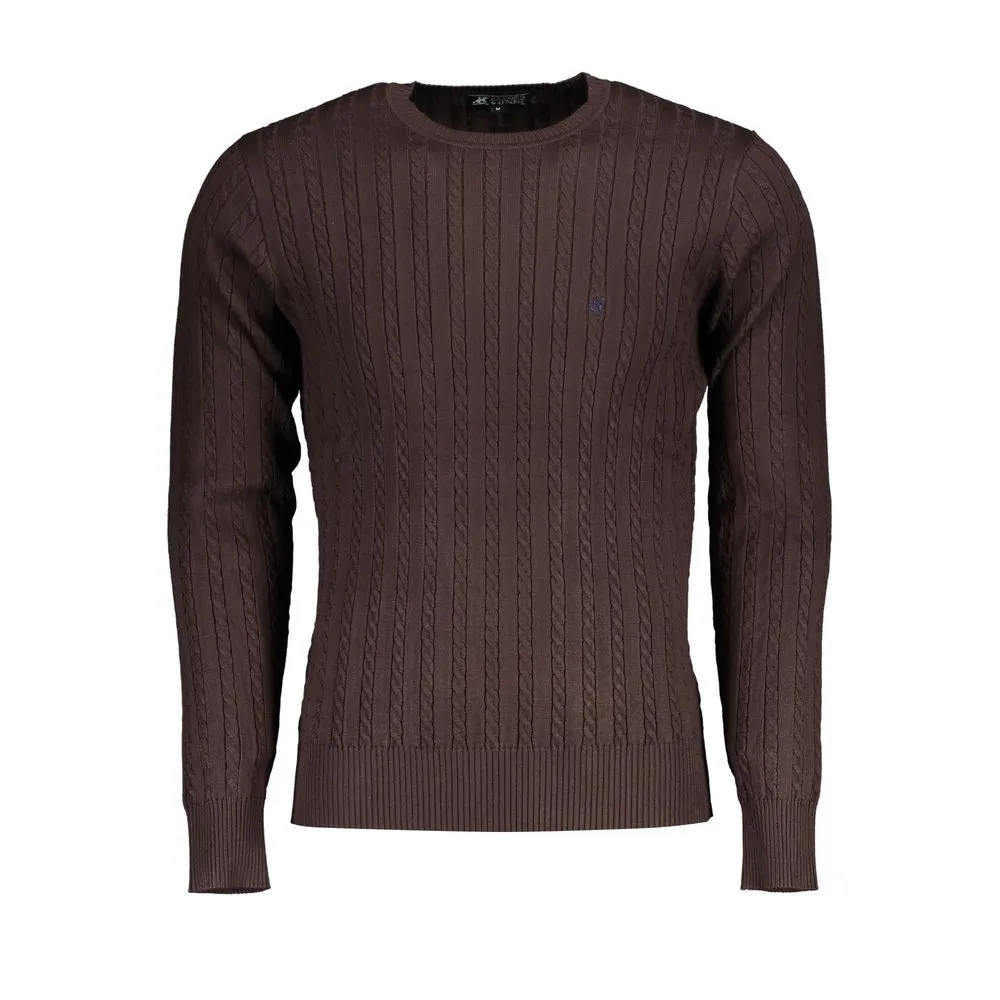 U.S. Grand Polo Men's Elegant Long-Sleeved Crew Neck Sweater