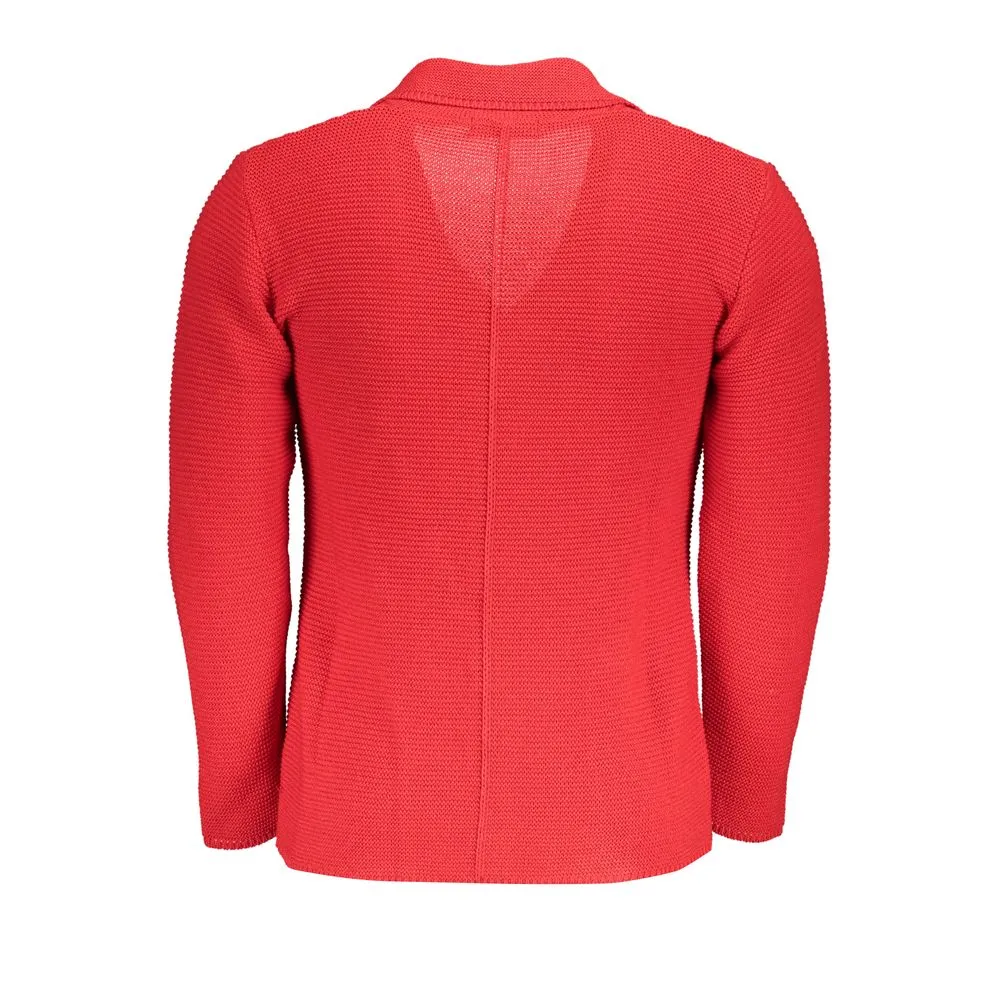 U.S. Grand Polo Men's Chic Pink Cardigan with Elegant Logo Detail