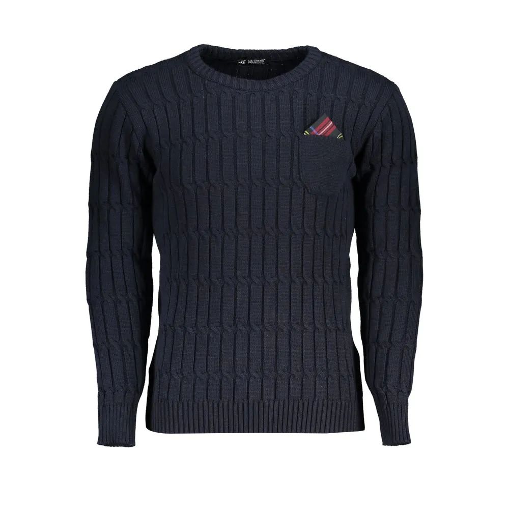 U.S. Grand Polo Men's Elegant Twisted Crew Neck Sweater