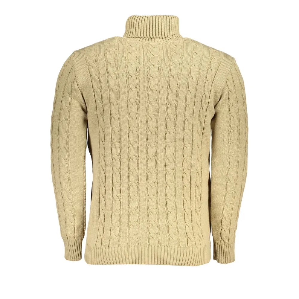 U.S. Grand Polo Men's Chic Turtleneck Twisted Knitwear