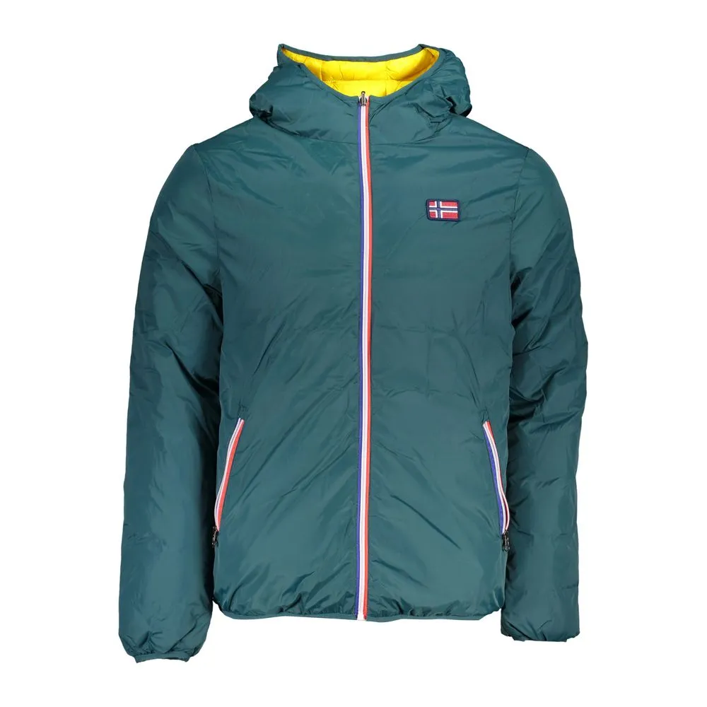 Norway 1963 Men's Reversible Hooded Green Jacket