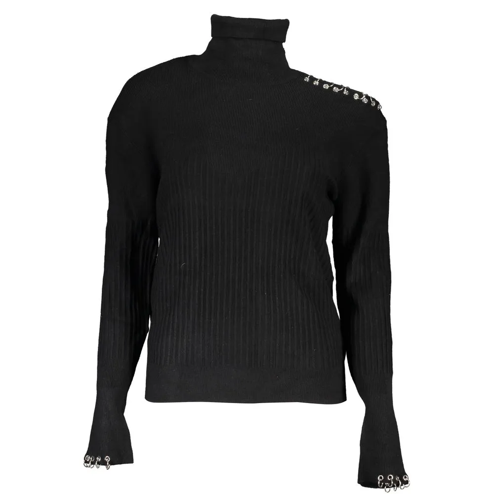 Patrizia Pepe Women's Chic Contrast Turtleneck Sweater