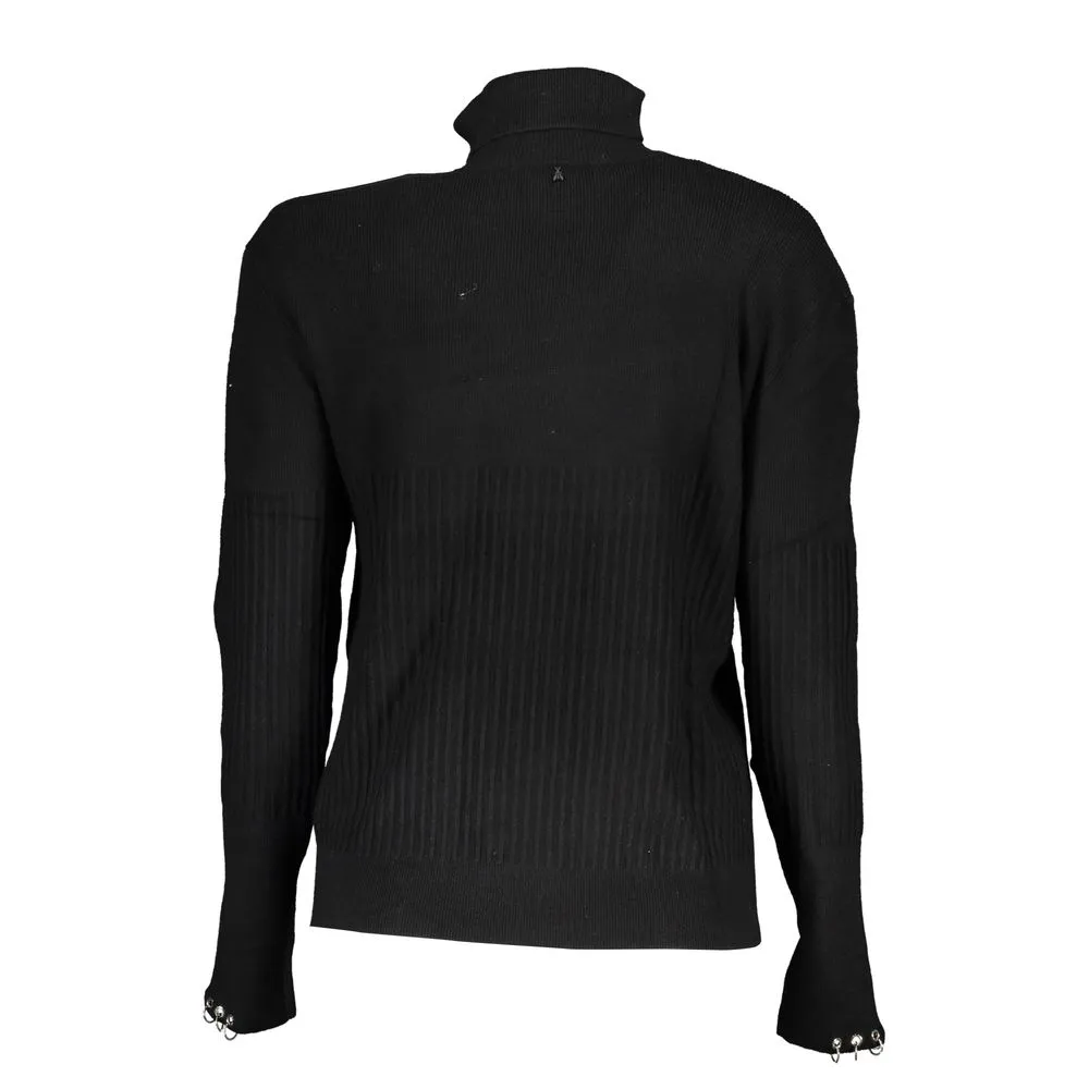 Patrizia Pepe Women's Chic Contrast Turtleneck Sweater