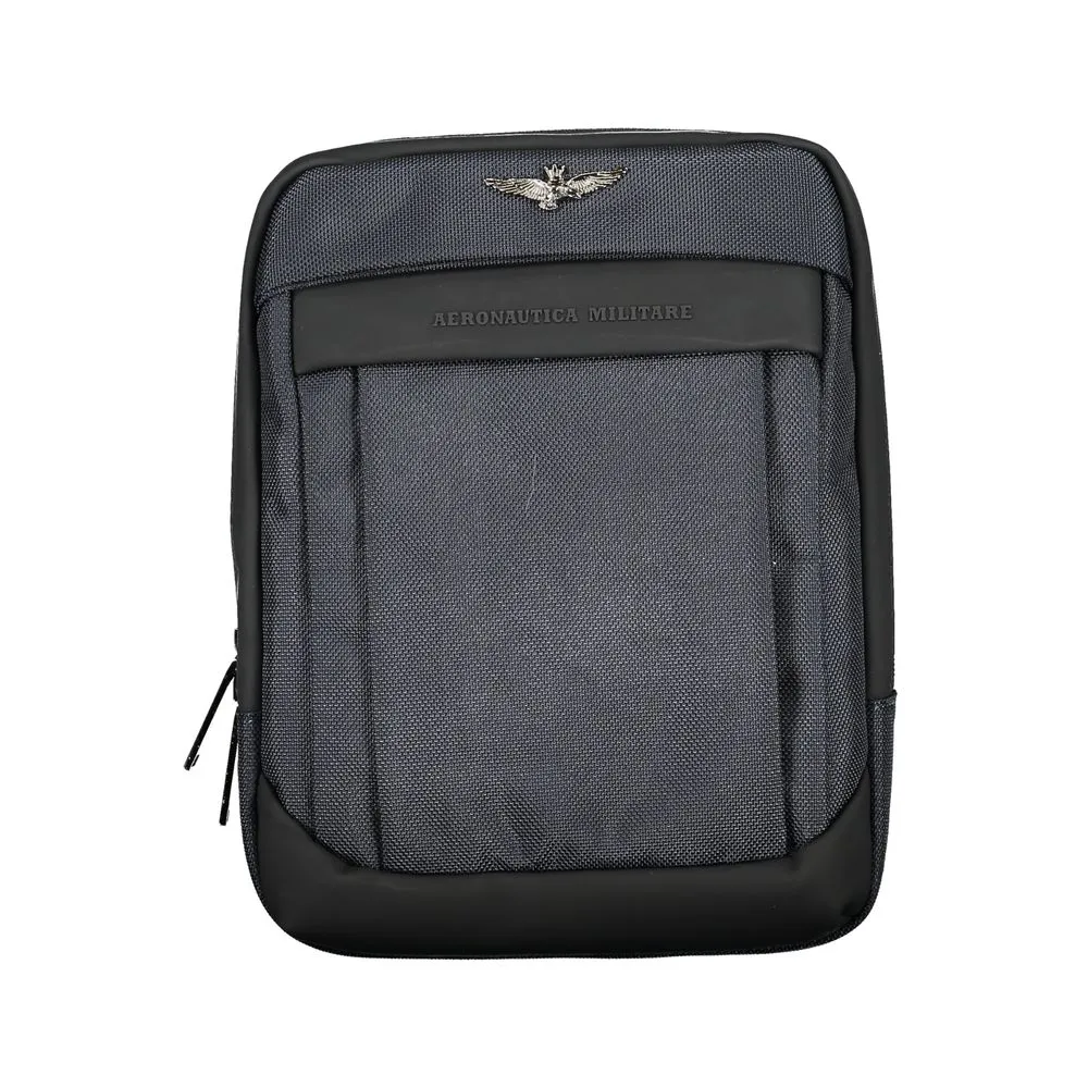 Aeronautica Militare Men's Elegant Blue Shoulder Bag with Adjustable Strap