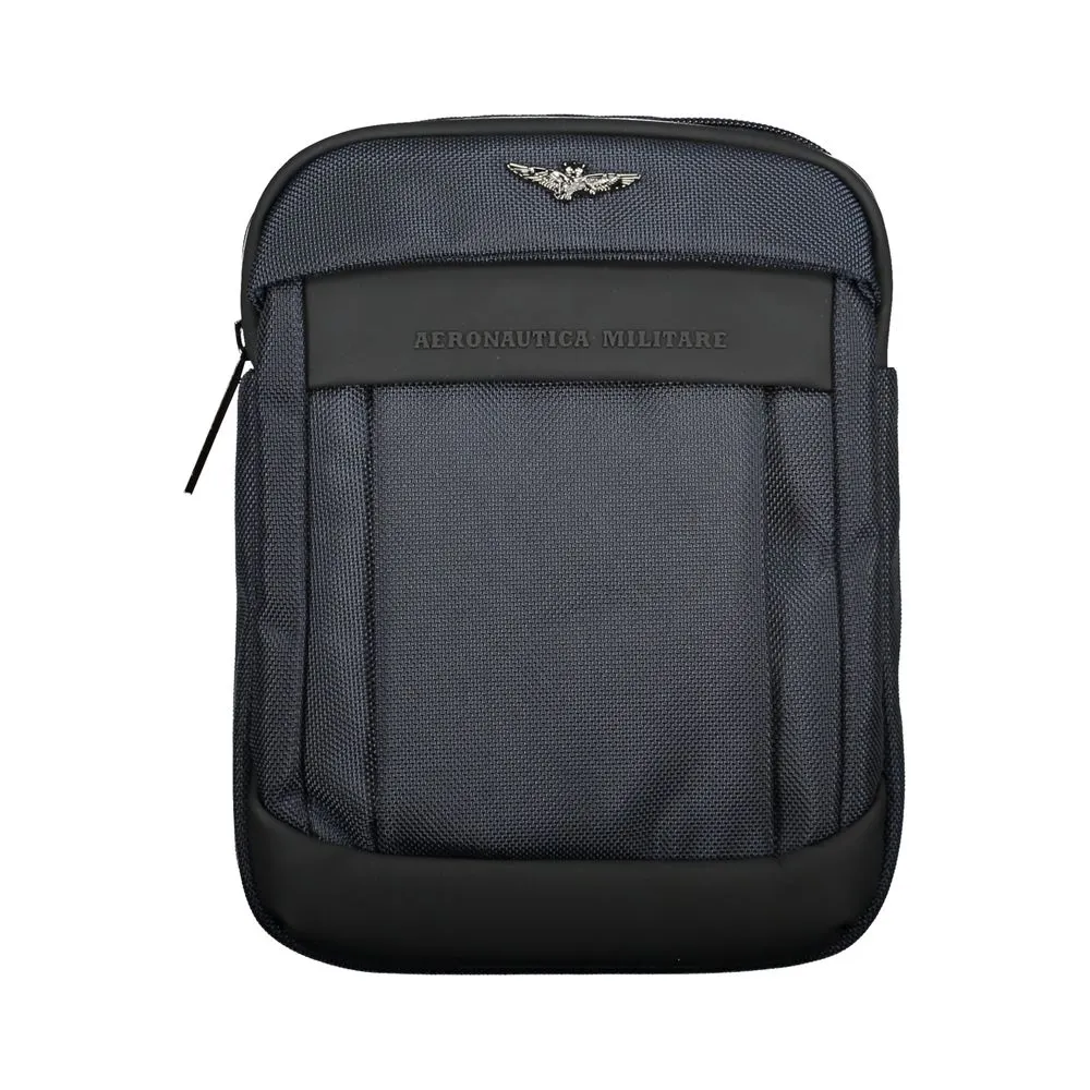 Aeronautica Militare Men's Chic Military-Inspired Blue Shoulder Bag