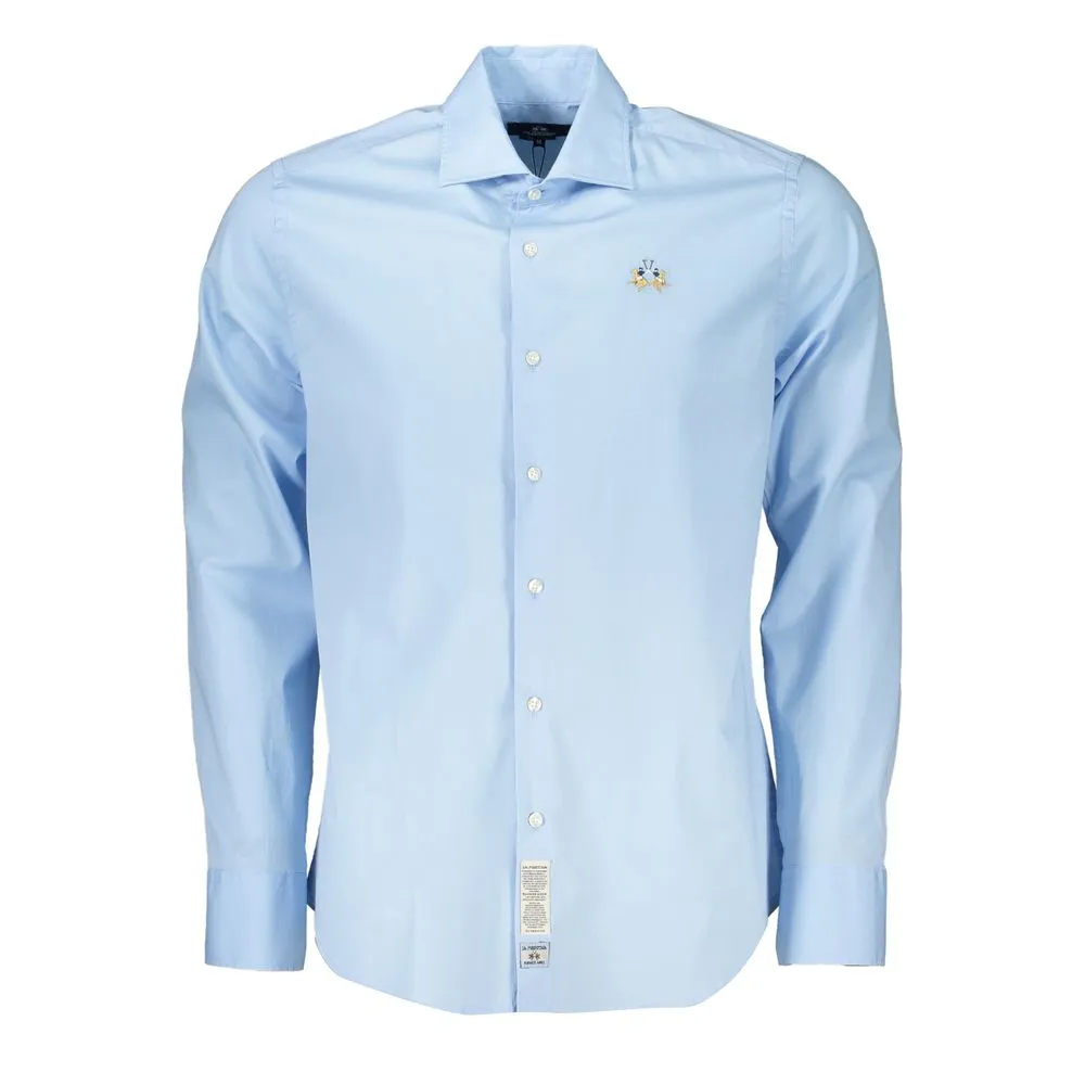 La Martina Men's Elegant Slim Fit Long Sleeve French Collar Shirt