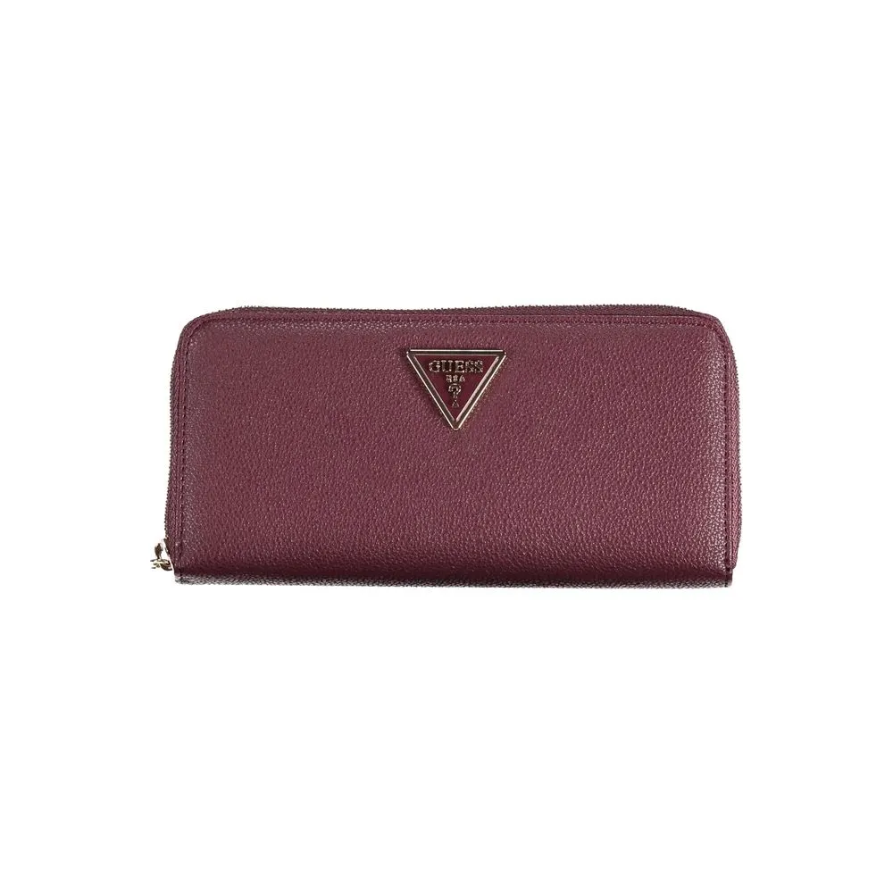 Guess Jeans Women's Elegant Purple Polyethylene Wallet