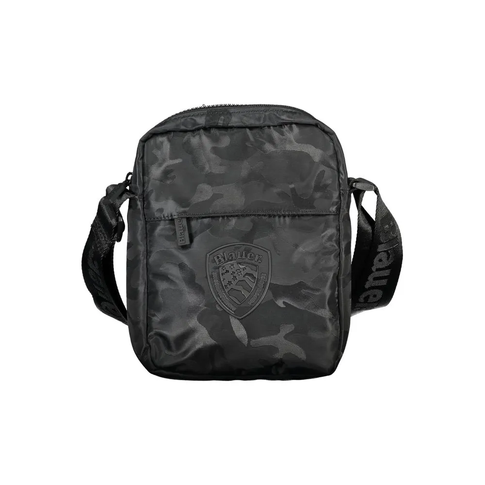 Blauer Men's Sleek Black Shoulder Strap Bag with Pockets