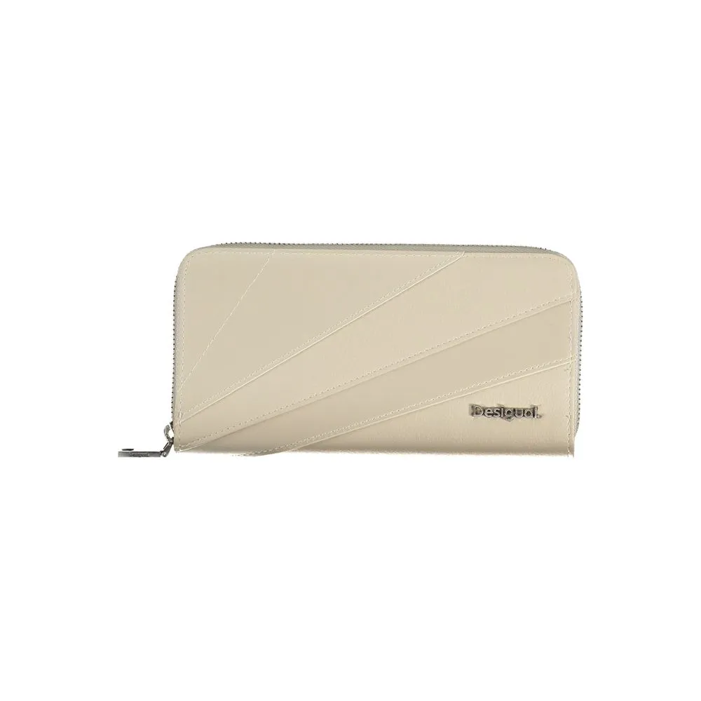 Desigual Women's Elegant White Polyethylene Wallet