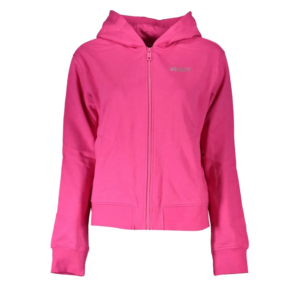 Guess Jeans Women's Chic Rhinestone Embellished Hooded Sweatshirt