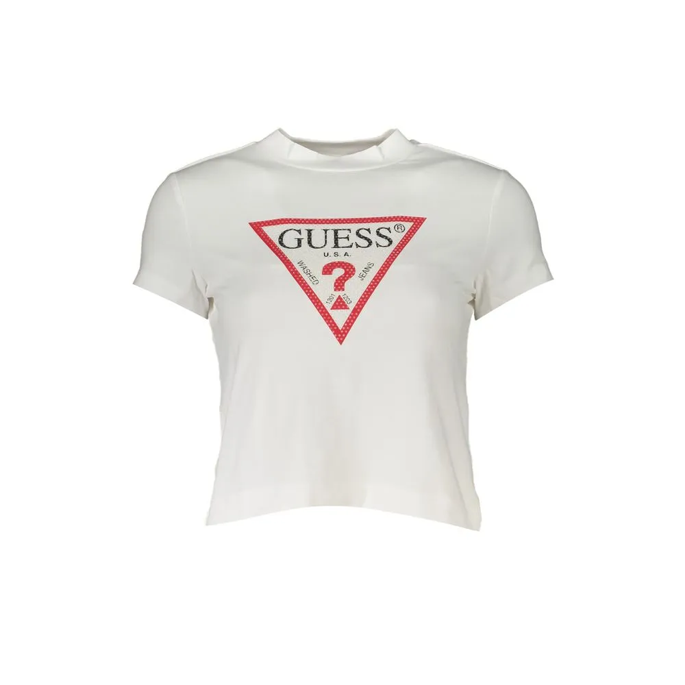 Guess Jeans Women's Chic Rhinestone Studded Tee