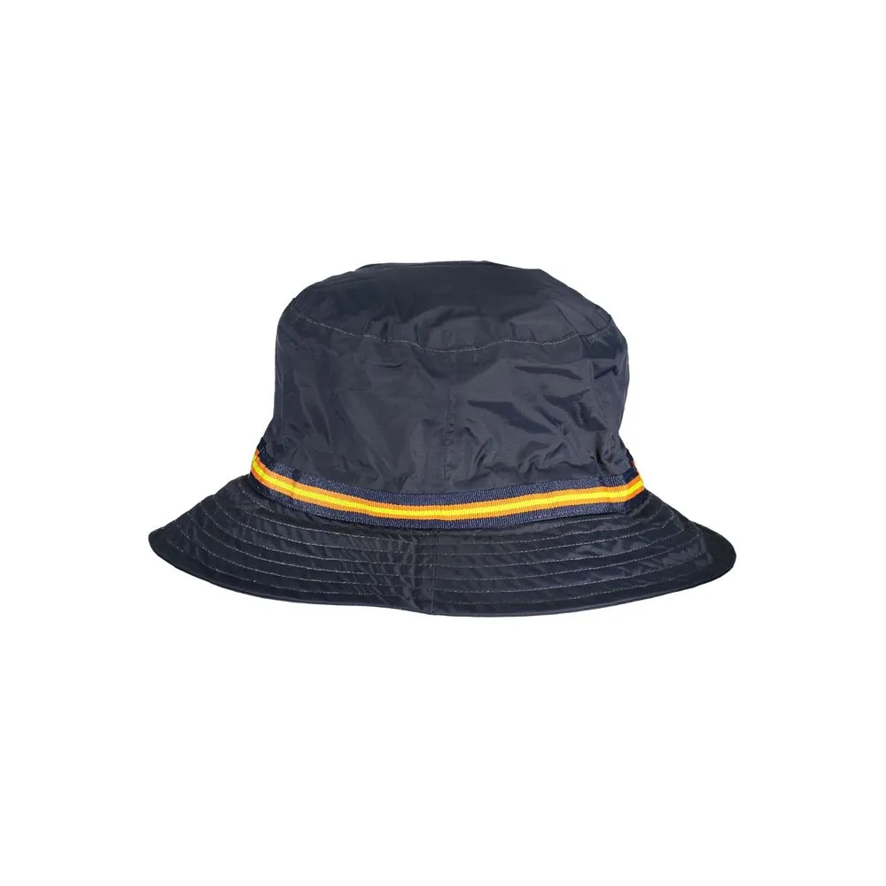 K-WAY Men's Chic Waterproof Blue Bucket Hat with Contrast Details