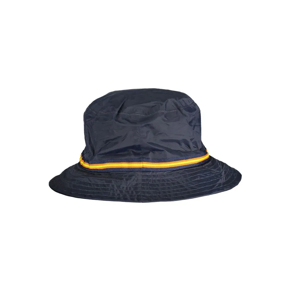 K-WAY Men's Chic Waterproof Blue Bucket Hat with Contrast Details