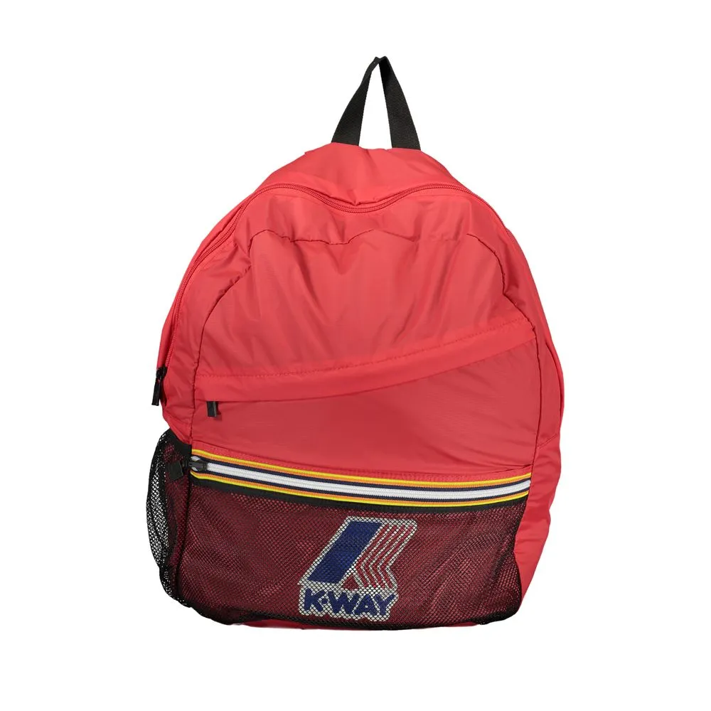 K-WAY Men's Chic Pink Urban Backpack with Contrasting Accents