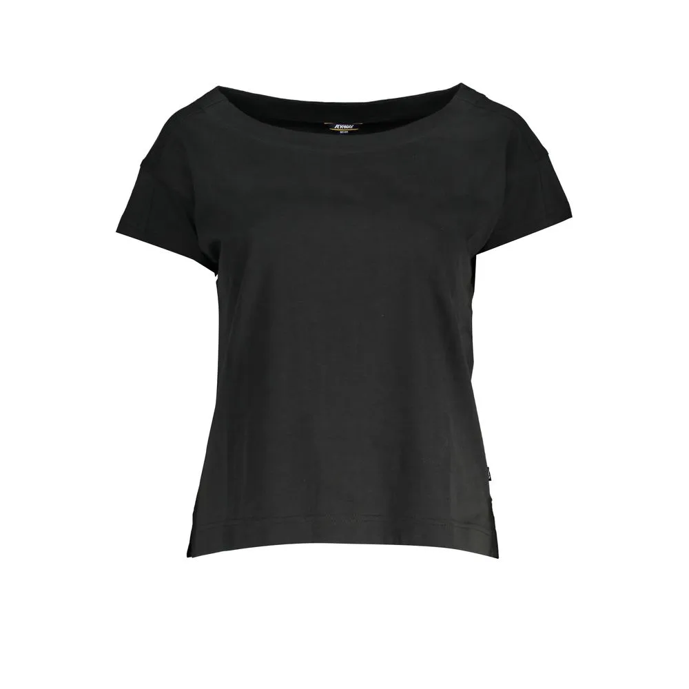 K-WAY Women's Elegant Wide Neck Short Sleeve Tee
