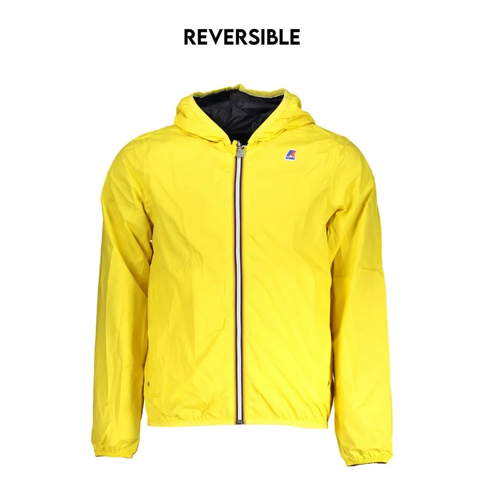 K-WAY Men's Reversible Waterproof Hooded Jacket