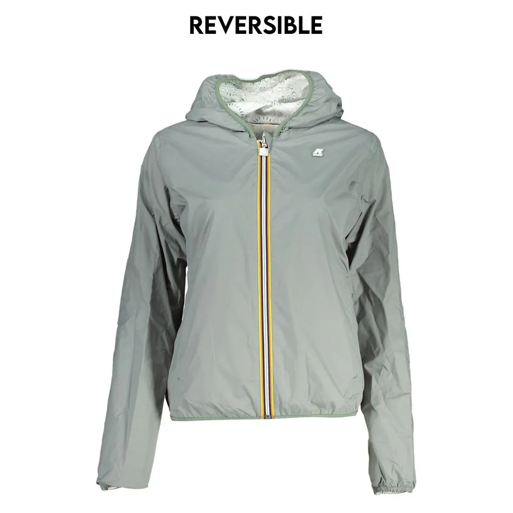 K-WAY Women's Reversible Hooded Long Sleeve Jacket