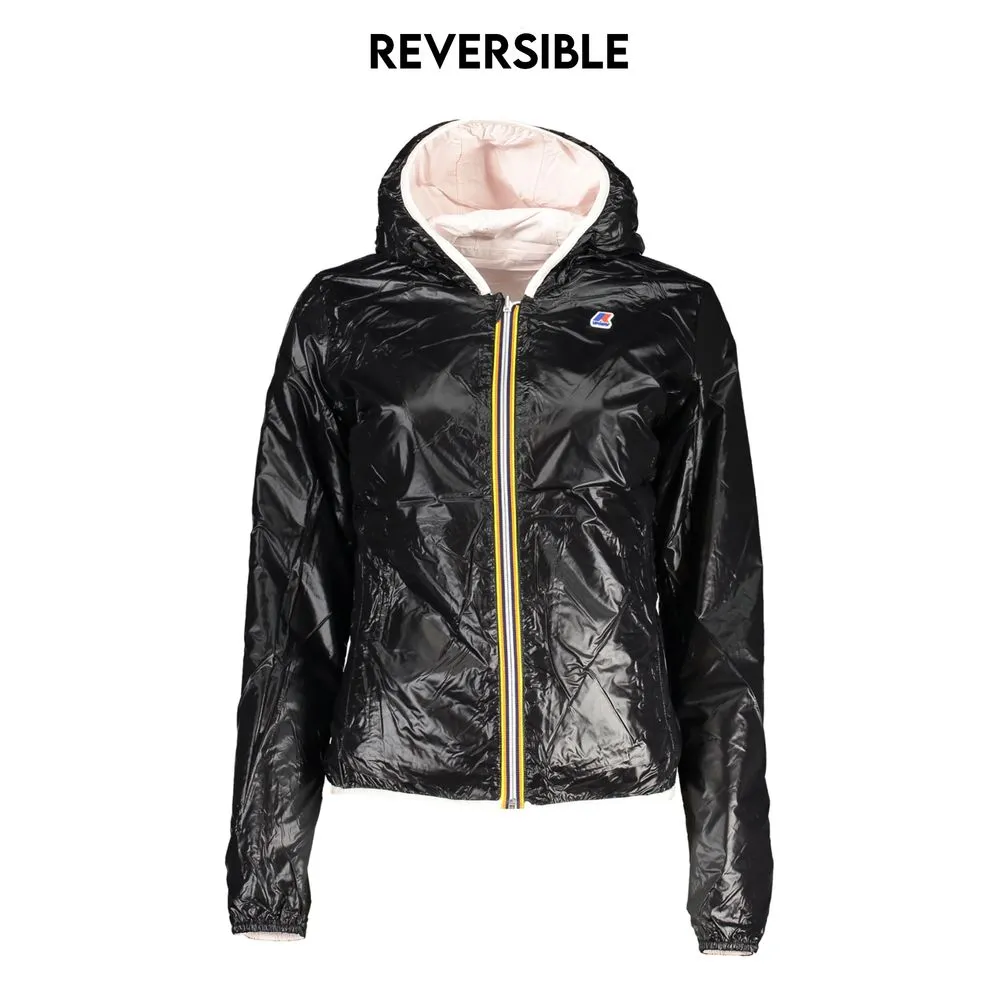 K-WAY Women's Chic Reversible Hooded Jacket in Pink