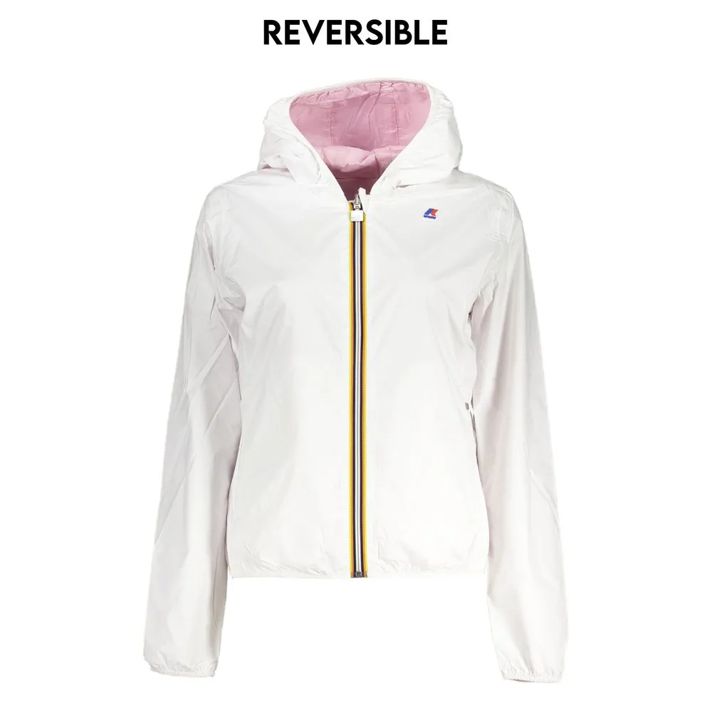 K-WAY Women's Chic Reversible Hooded Jacket with Contrast Details