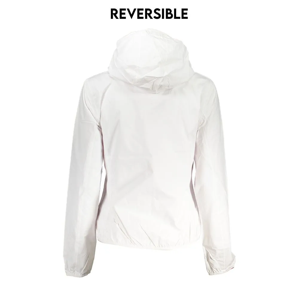 K-WAY Women's Chic Reversible Hooded Jacket with Contrast Details