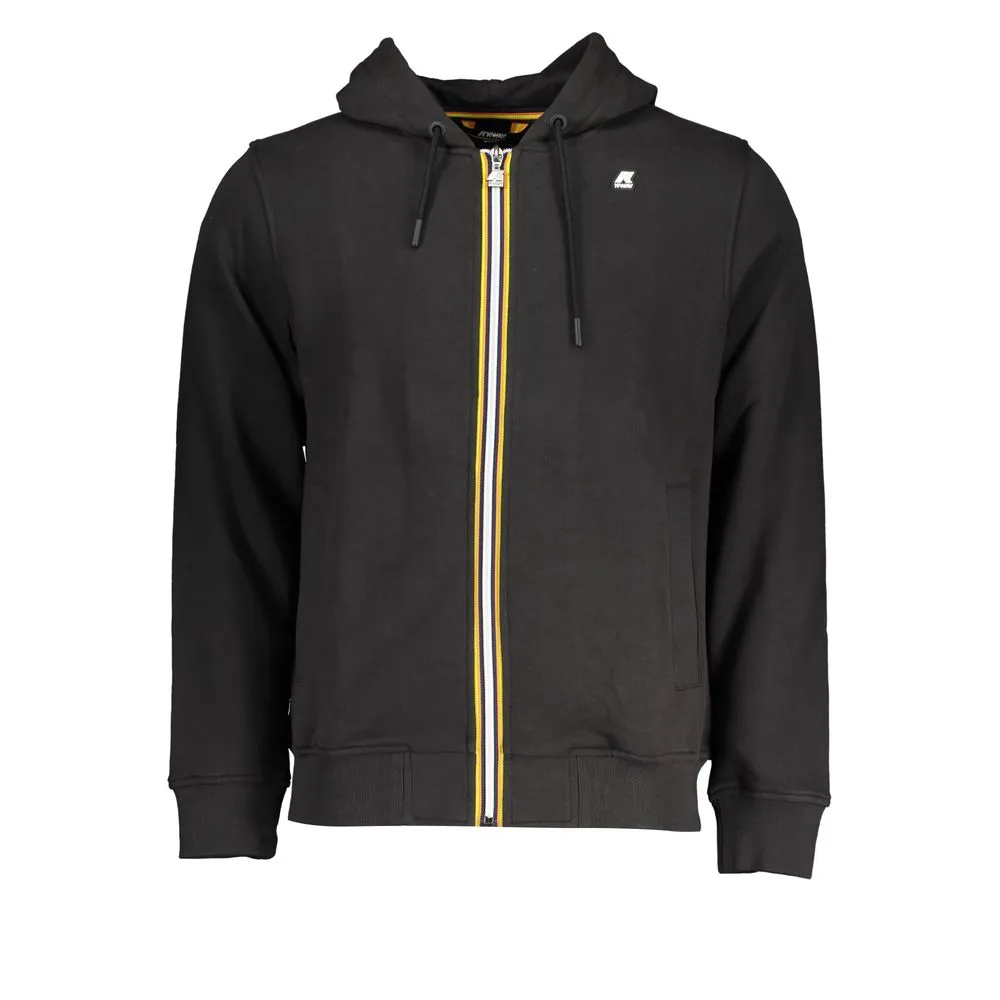 K-WAY Men's Chic Hooded Sweater with Contrast Details