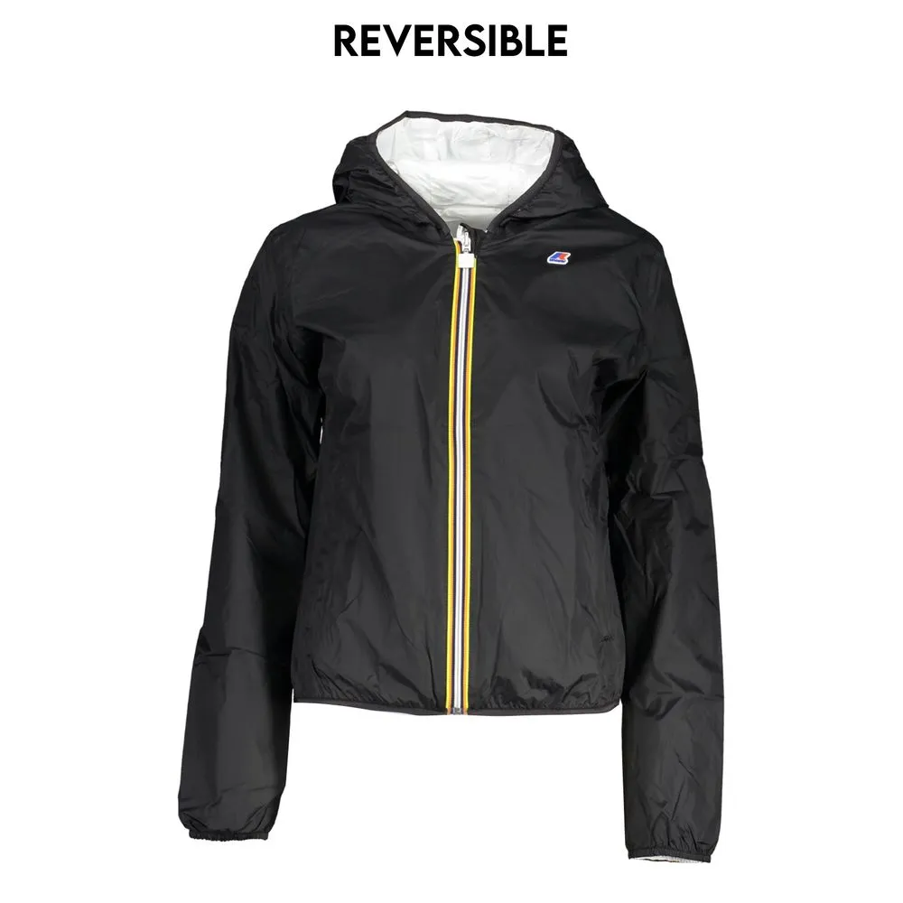 K-WAY Women's Chic Reversible Hooded Jacket with Contrasts