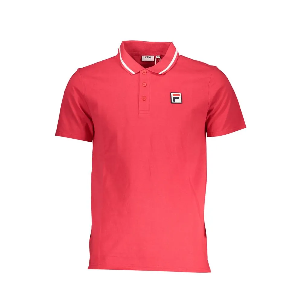 Fila Men's Elegant Pink Polo with Classic Detailing