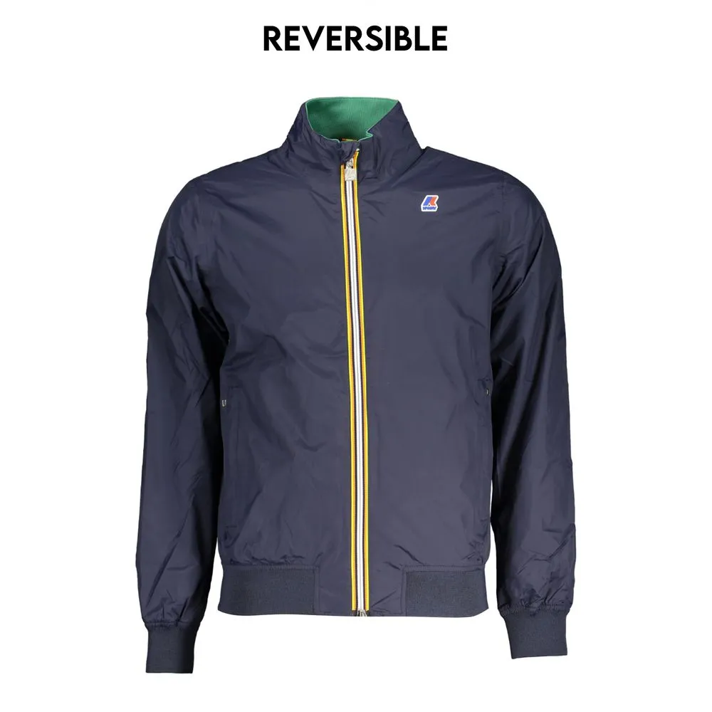 K-WAY Men's Sleek Waterproof Sports Jacket with Contrast Details