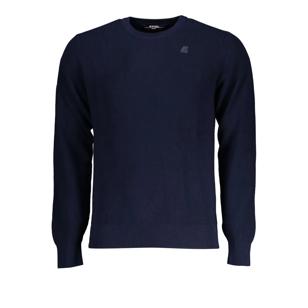 K-WAY Men's Crew Neck Cotton Sweater in Blue