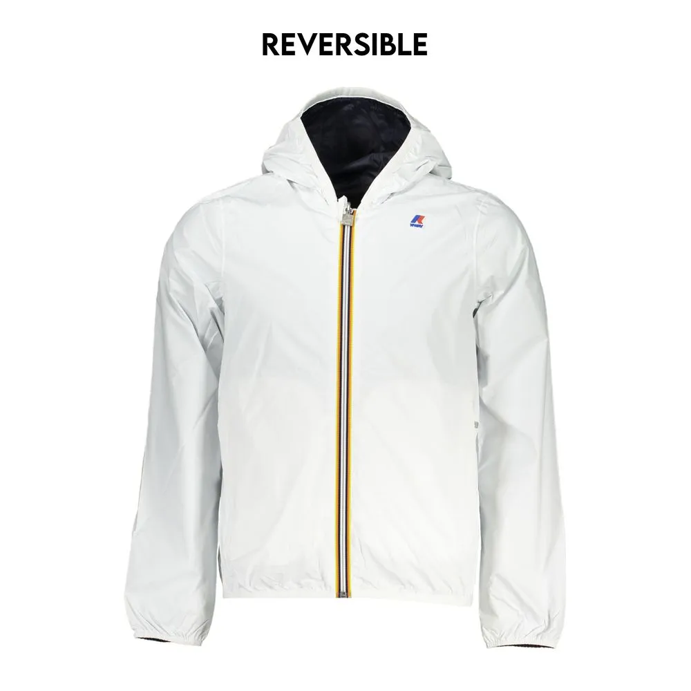 K-WAY Men's Reversible Waterproof Hooded Jacket
