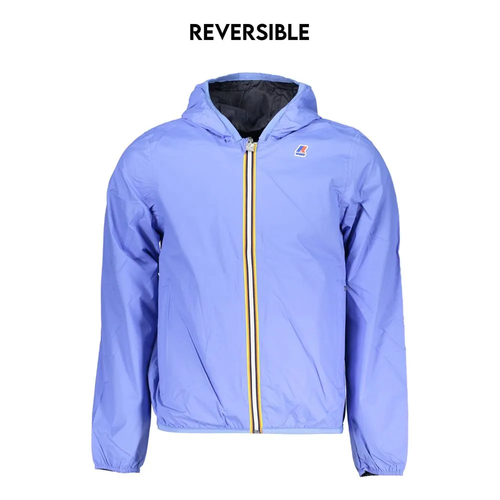 K-WAY Men's Reversible Waterproof Hooded Jacket