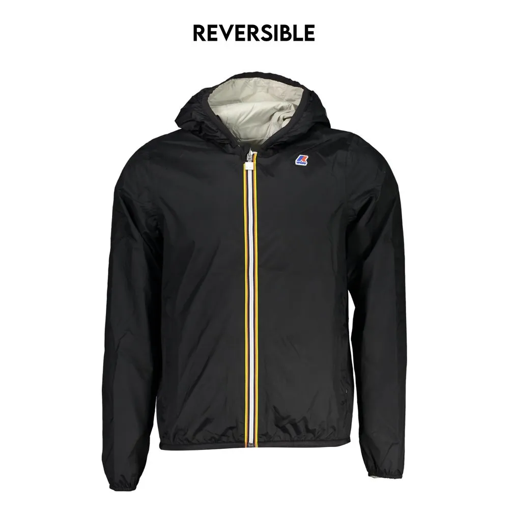 K-WAY Men's Reversible Waterproof Hooded Jacket