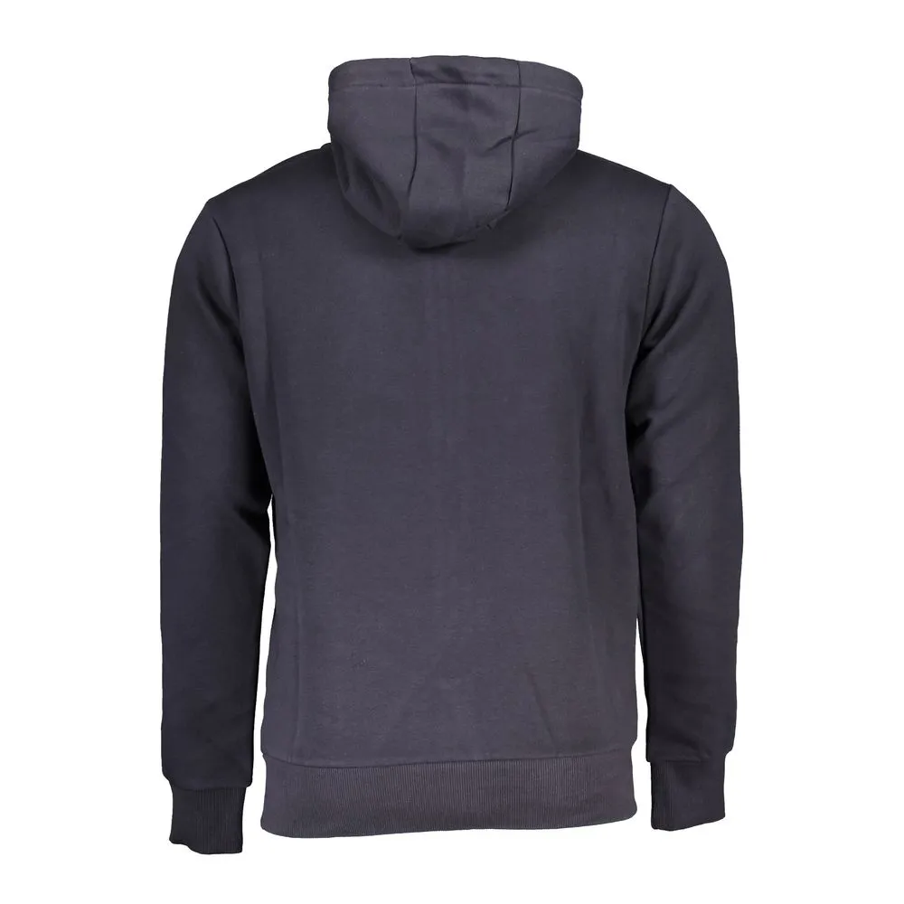 U.S. Grand Polo Men's Overlong Sleeved Hooded Zip Sweatshirt