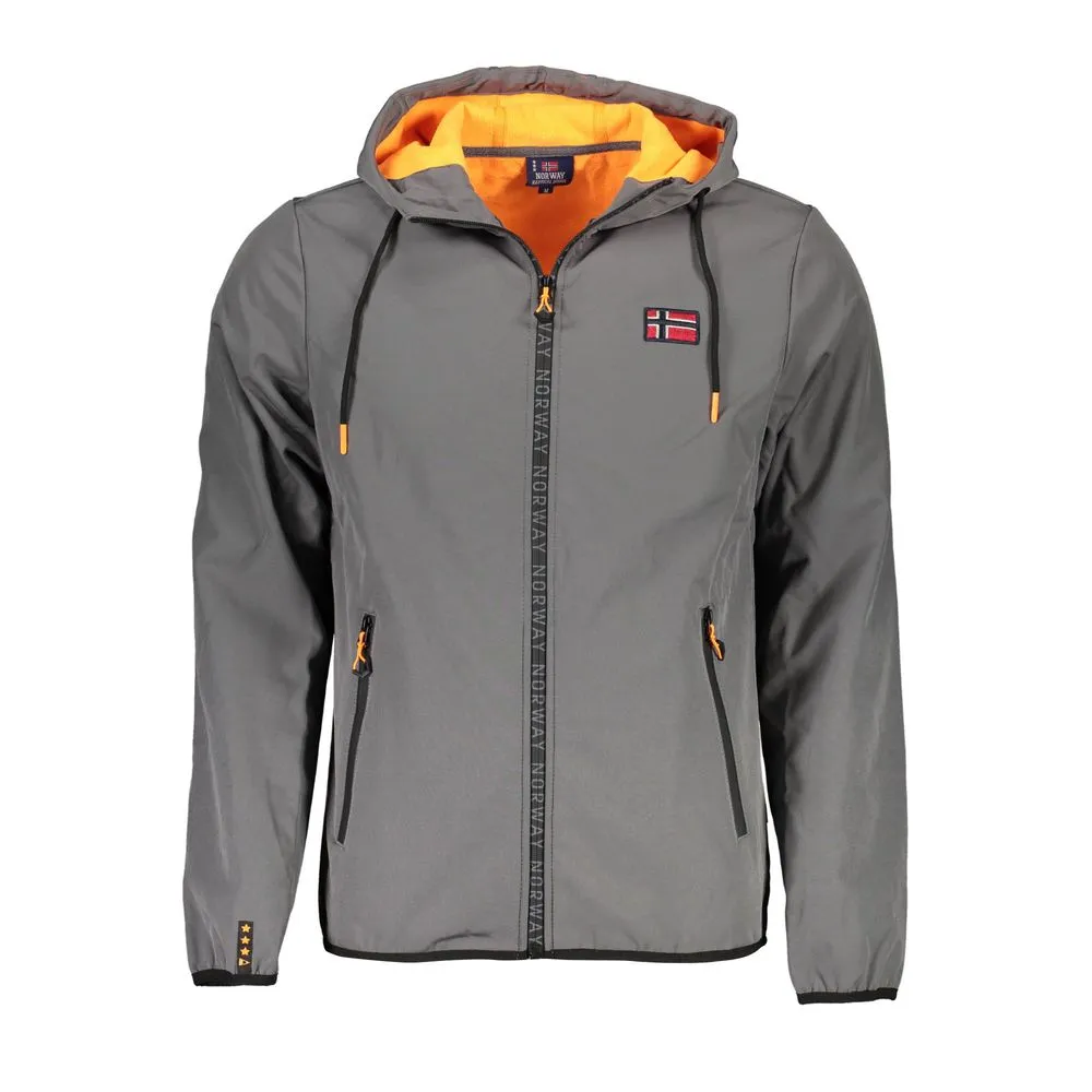 Norway 1963 Men's Sleek Soft Shell Long Sleeve Hooded Jacket