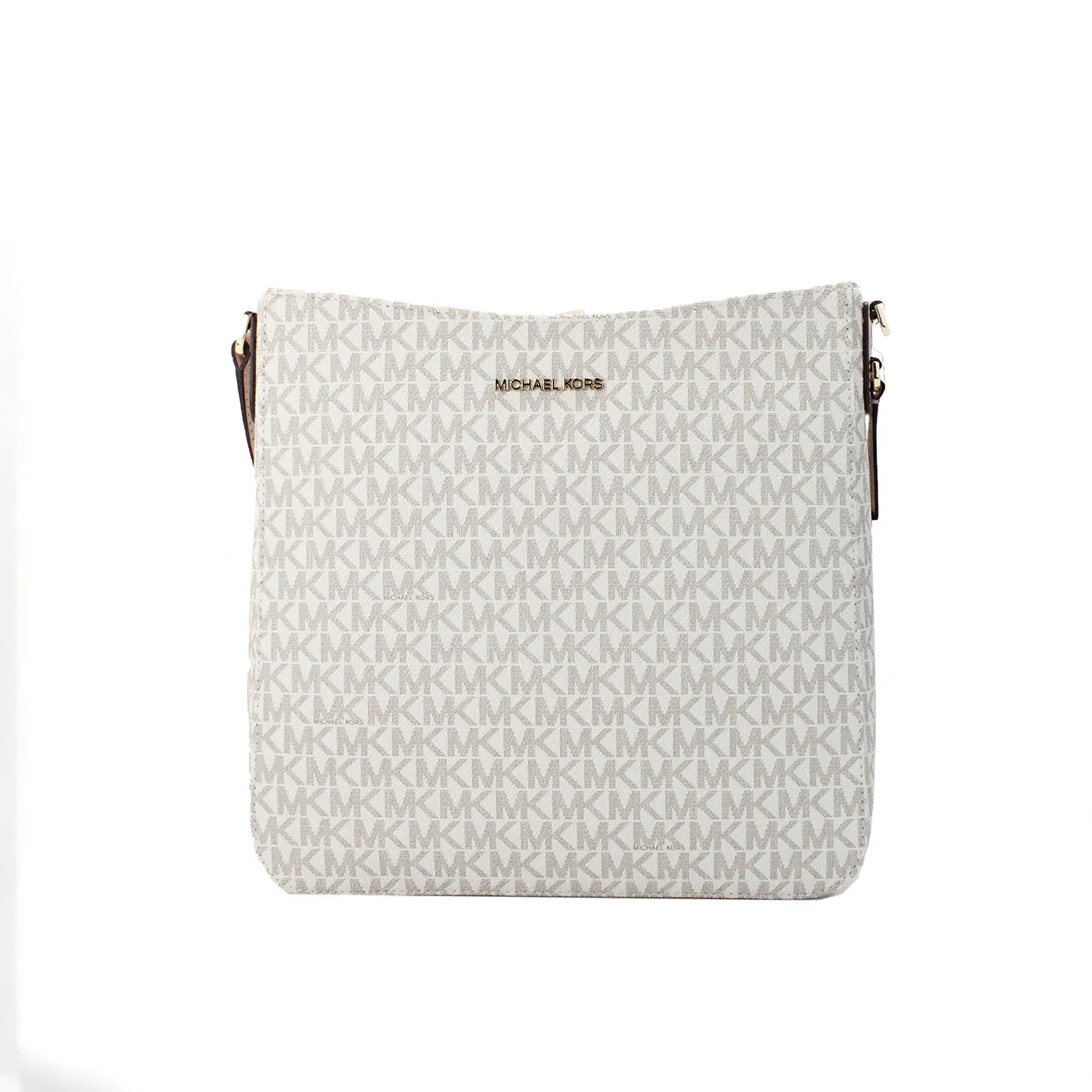 Michael Kors Women's Jet Set Vanilla Pink Signature PVC Large Messenger Crossbody Bag