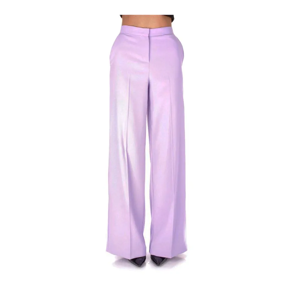 PINKO Women's Elegant High-Waist Crepe Trousers