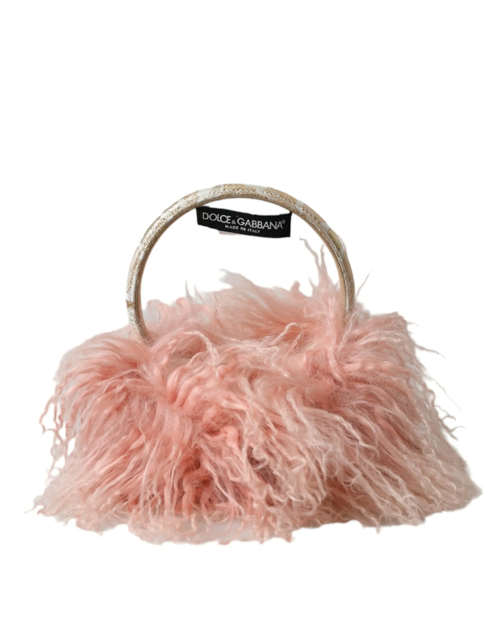 Dolce & Gabbana Women's Elegant Pink Fur Earmuffs - Winter Chic Accessory