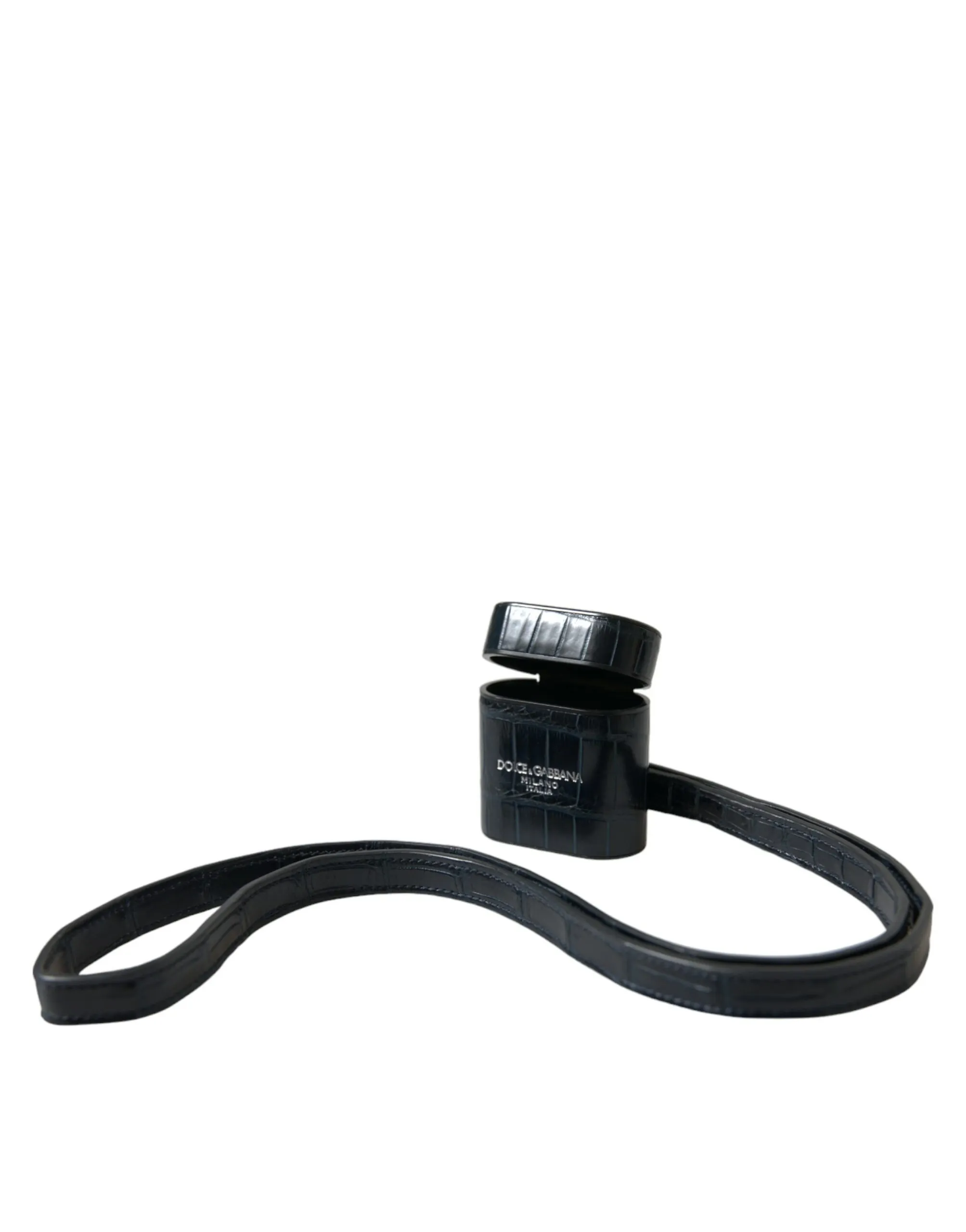 Dolce & Gabbana Women's Chic Crocodile Leather Airpods Case