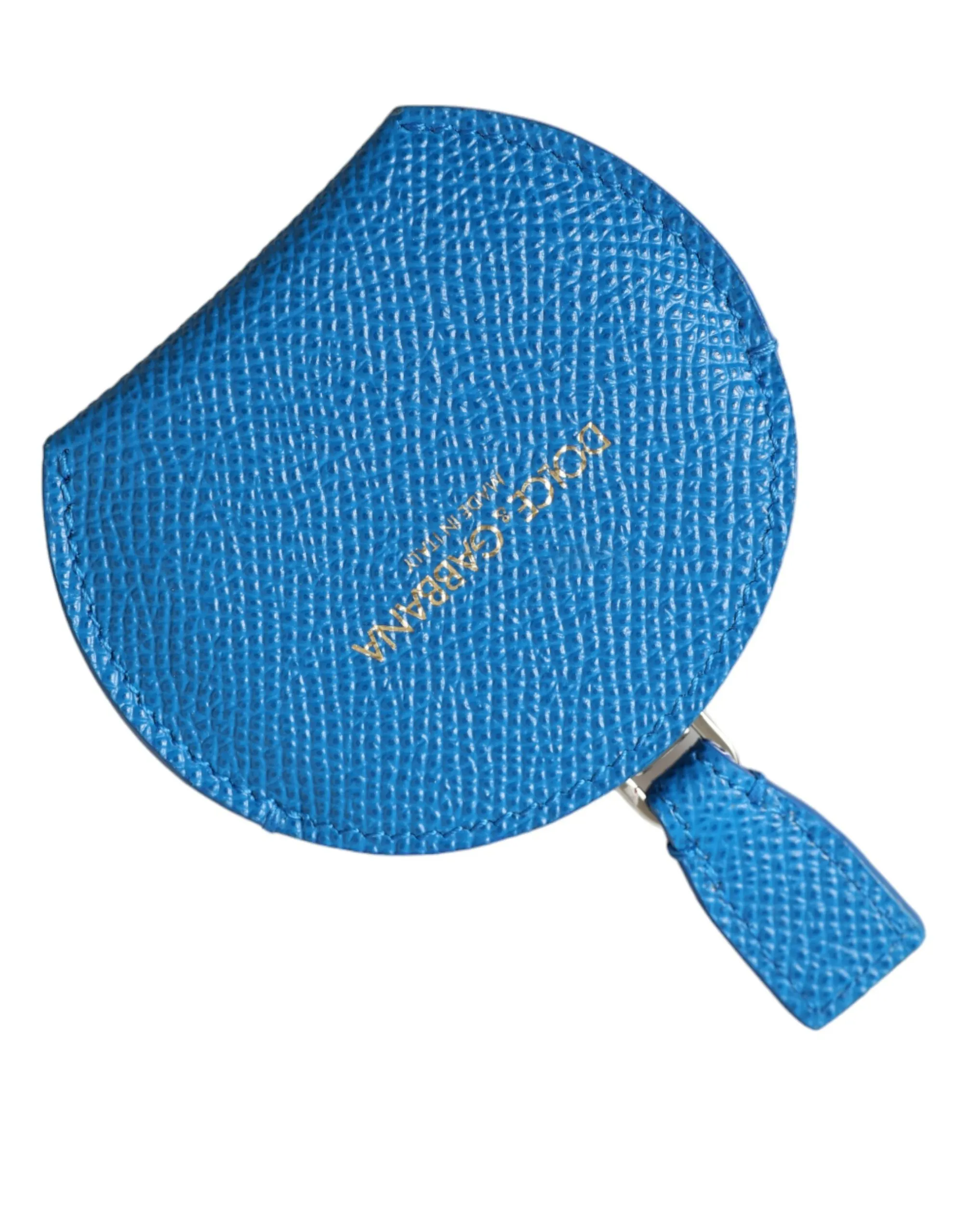 Dolce & Gabbana Women's Elegant Blue Leather Mirror Holder