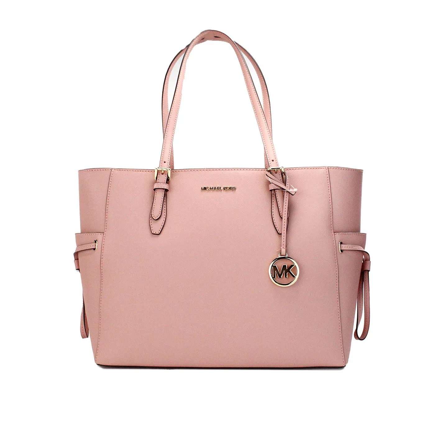 Michael Kors Women's Gilly Large Primrose Leather Drawstring Travel Tote Bag Purse