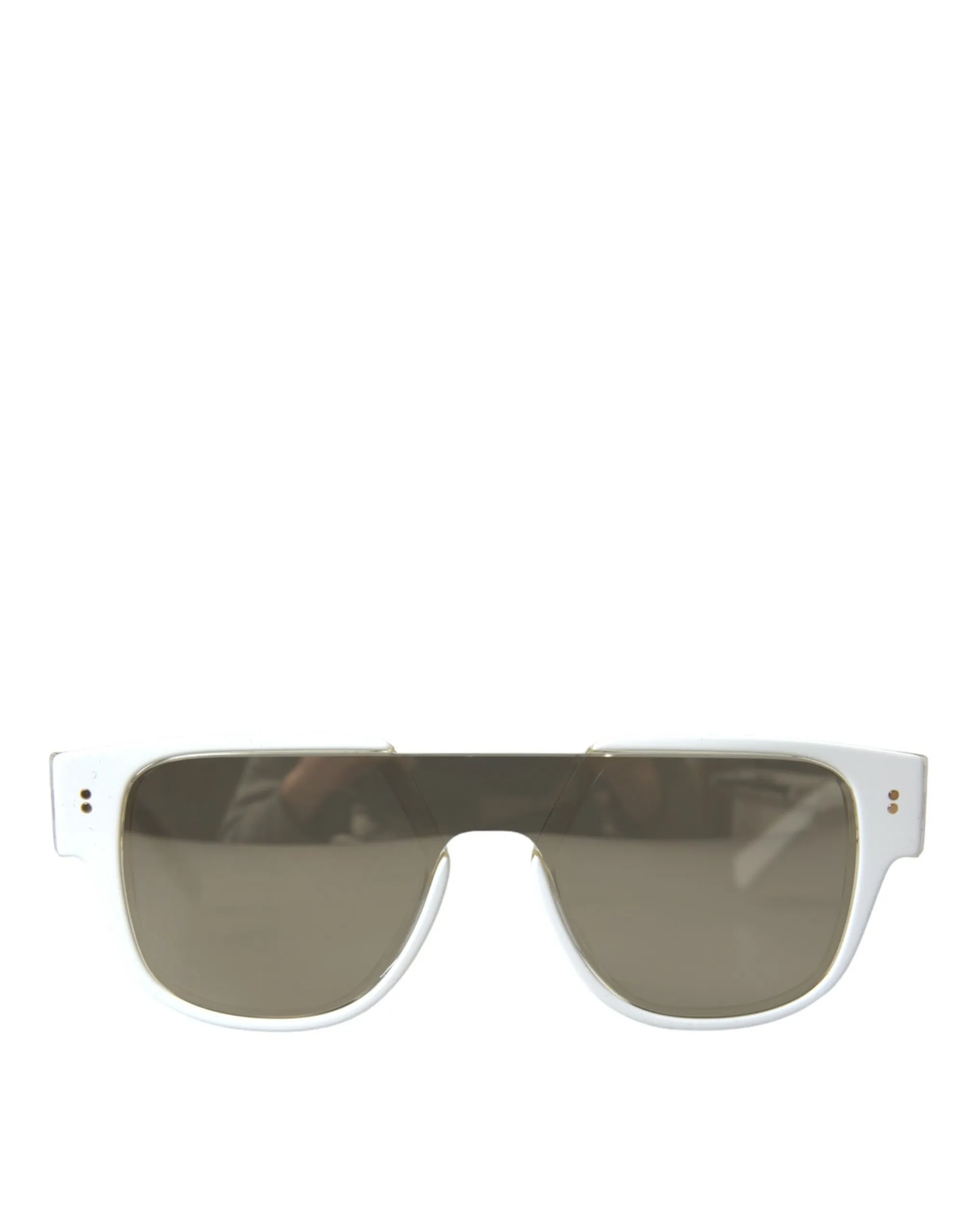 Dolce & Gabbana Women's Chic White Acetate Designer Sunglasses