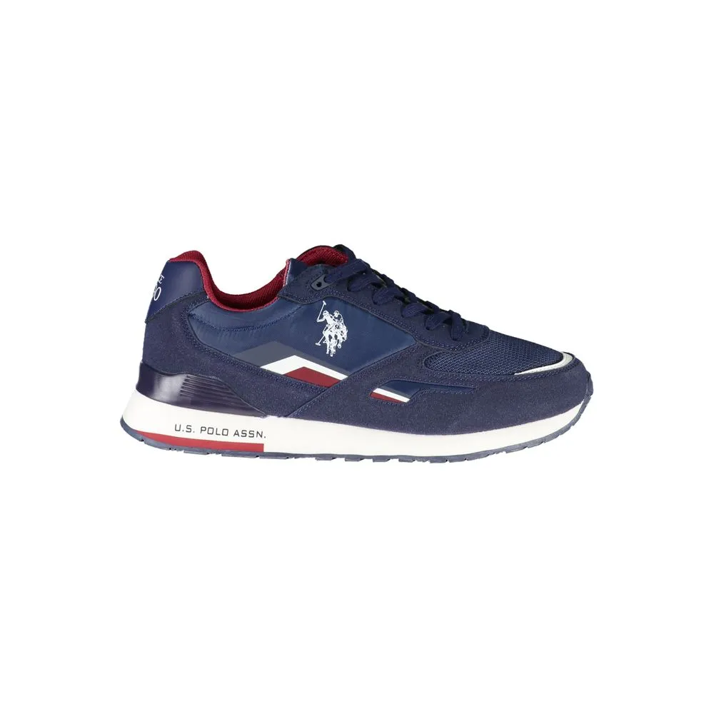 U.S. POLO ASSN. Men's Sleek Blue Lace-Up Athletic Sneakers