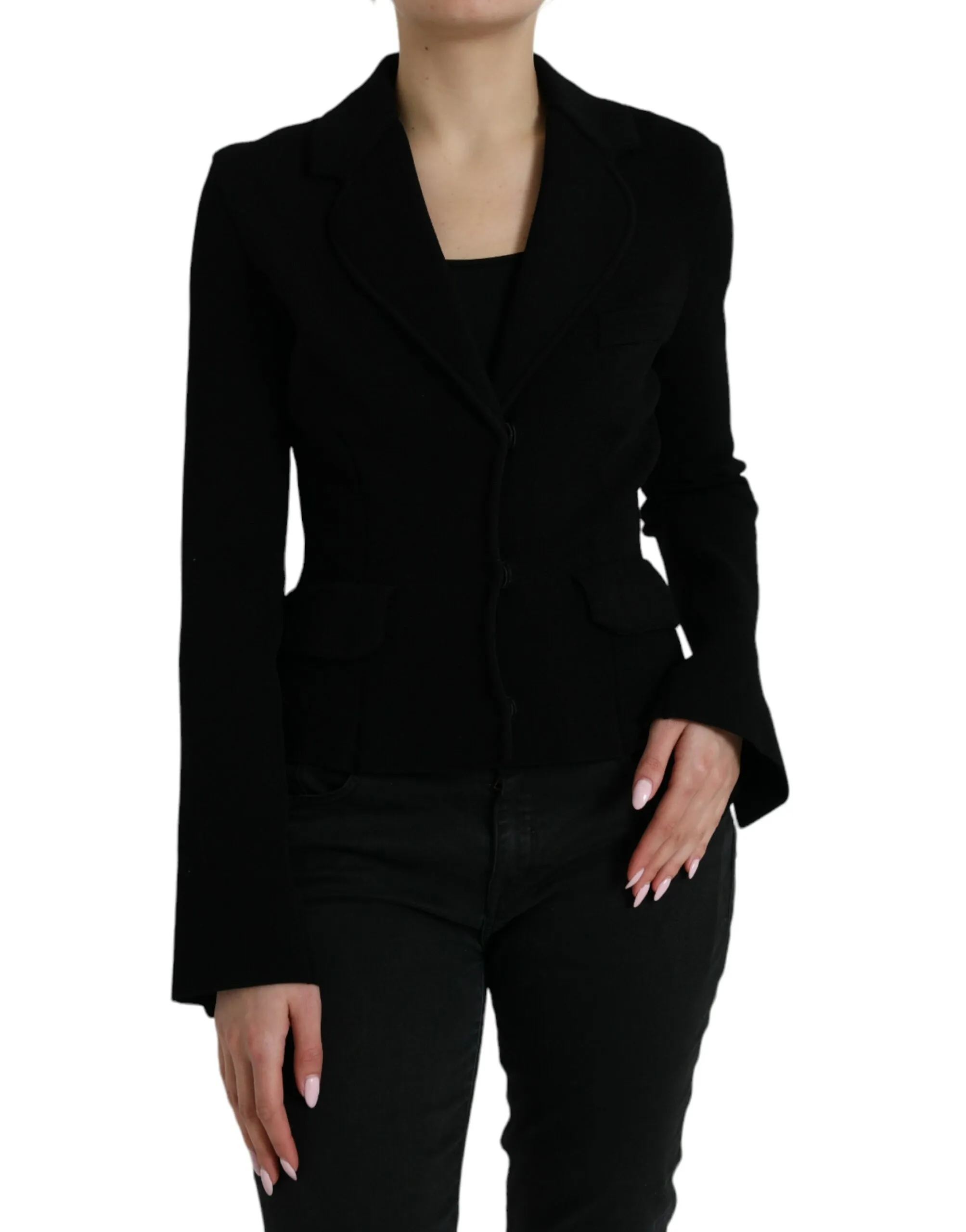 Dolce & Gabbana Women's Elegant Black Designer Blazer for Women